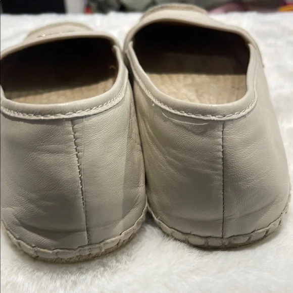 COACH- Rhodelle Soft Lambskin Women's Chalk Espadrille Flats- 9M - Picture 6 of 10